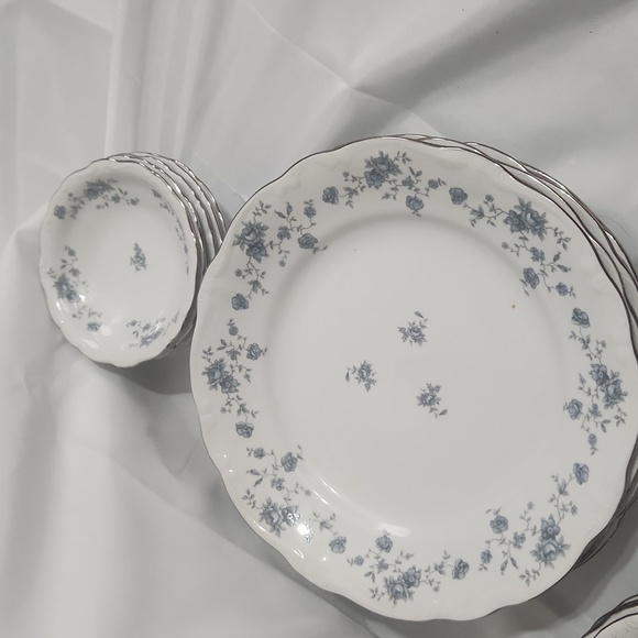 Set of 5 Johann Haviland Bavaria Blue Garland Dinner Plates - Picture 2 of 4